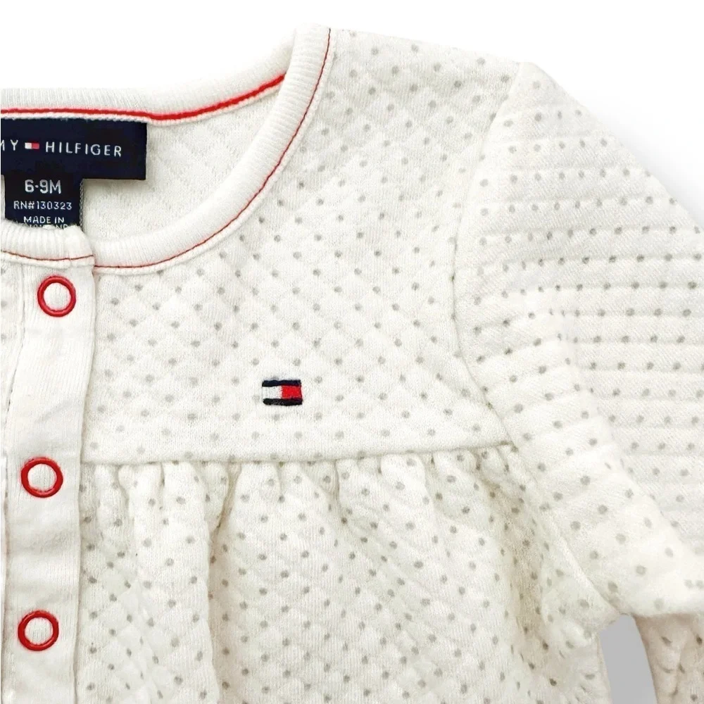 Tommy Hilfiger | Quilted Long Sleeve Romper (6-9 mos)